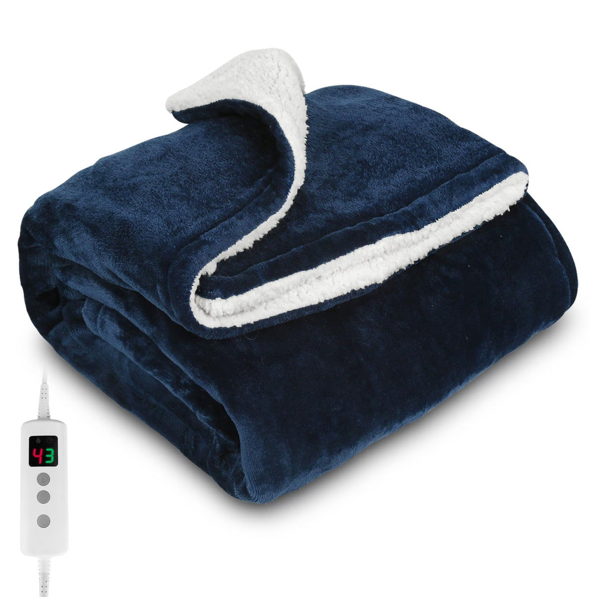 Heated Blanket Electric Throw 160x130CM, Dark Grey, Heating Blanket