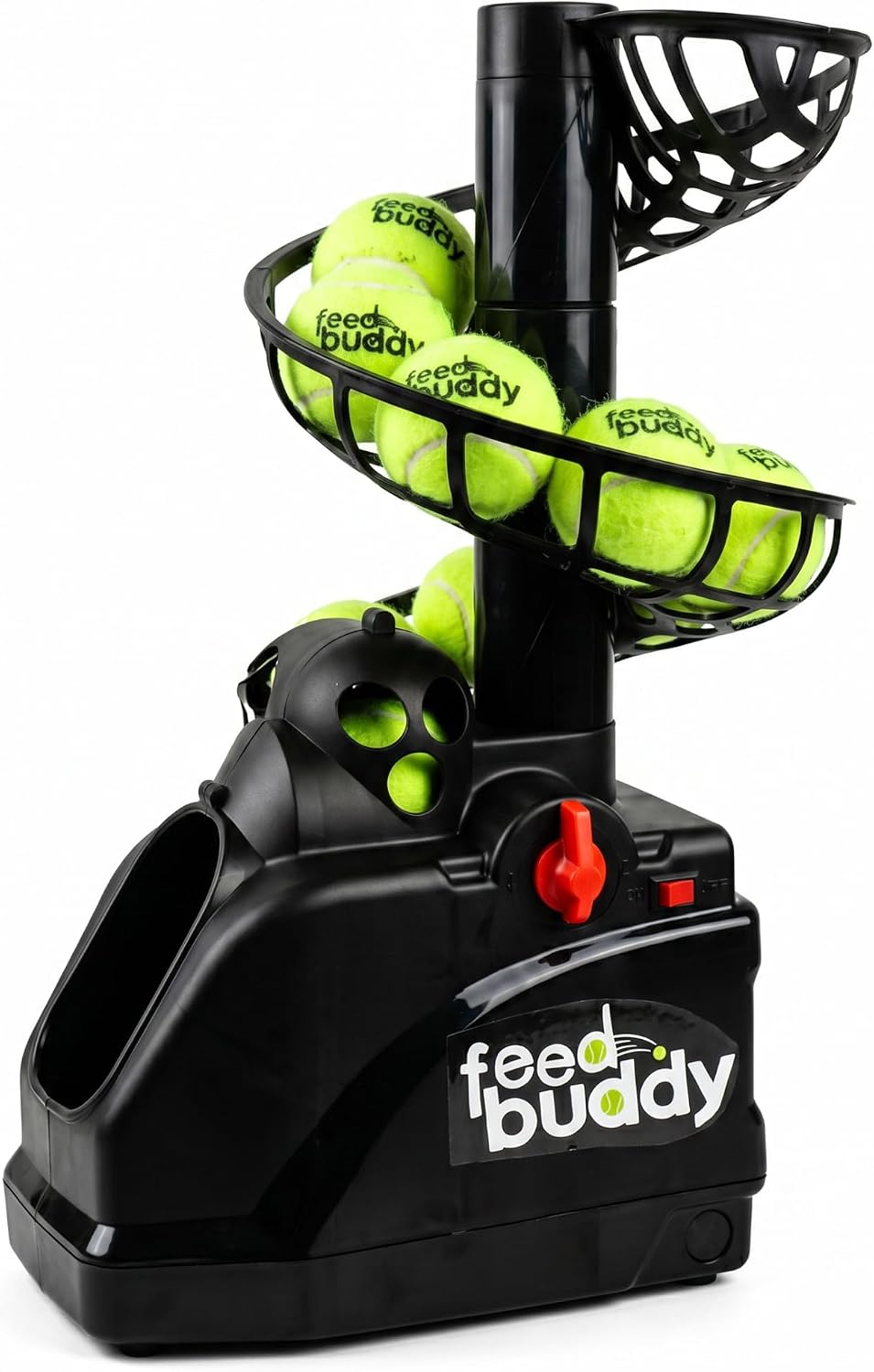 Feed Buddy Automatic Tennis Ball Machine – Portable Solo Practice Trainer