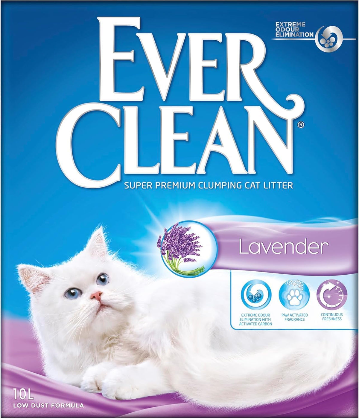 Ever Clean Clumping Cat Litter, Multiple Cat, Scented for long-lasting freshness, Unbeatable Clumping Strength, 10L