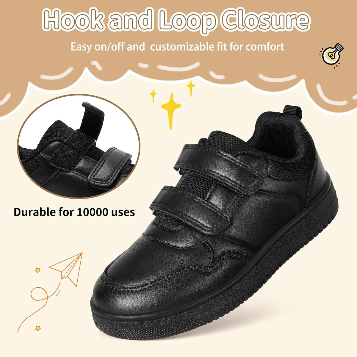 Boys School Shoes Kids Uniform Trainers Girls Sneakers