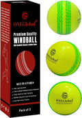 Premium Windball Soft Cricket Ball with Colour Seam | Wind Ball for Outdoor & Indoor Practice, Coaching, Garden & Beach Games