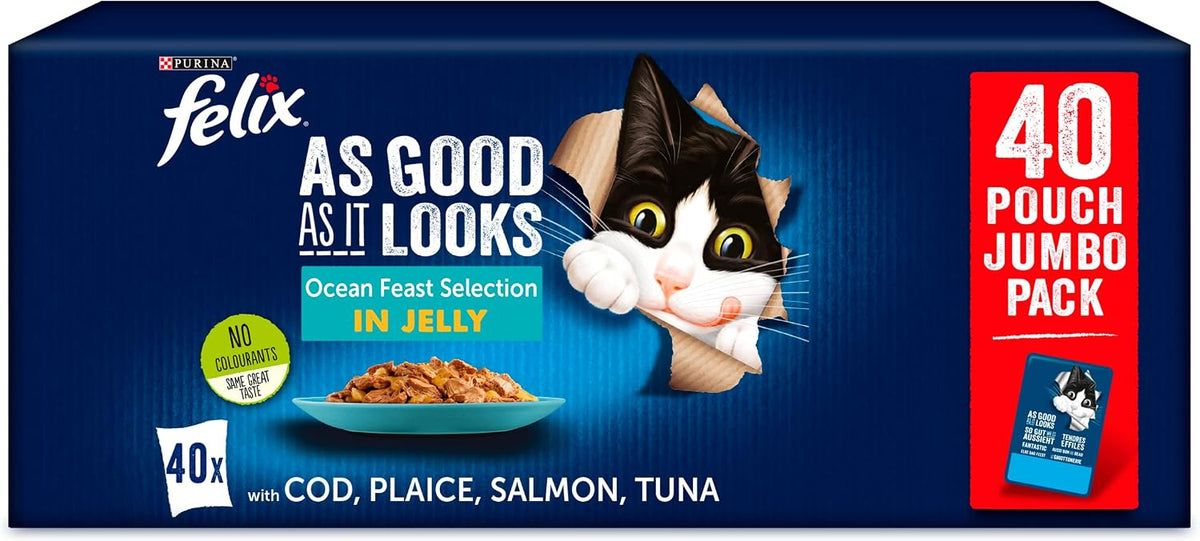 FELIX Soup Tender Strips Farm Selection Wet Cat Food 6x48g (Pack of 8)