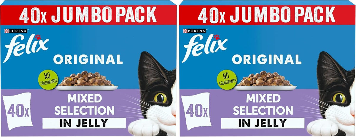 FELIX Original Mixed Selection in Jelly Wet Cat Food 40x85g