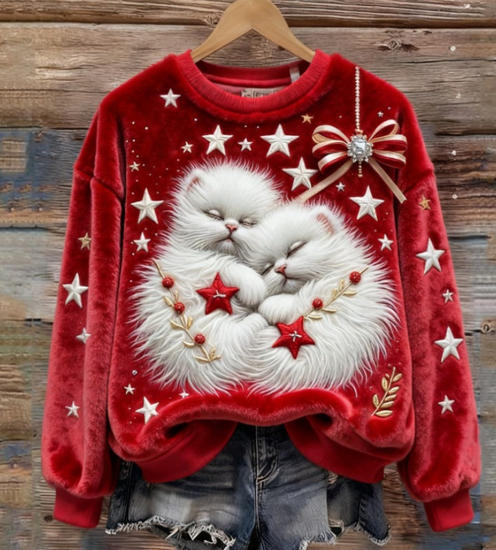 Christmas Retro Green Unisex Sweater