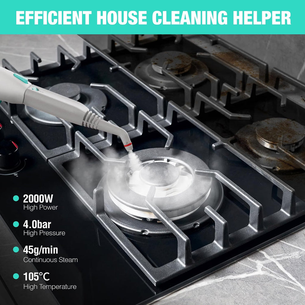 Steam Cleaner 2000W Multipurpose High Pressure 16 Accessories HAUSHOF Home Cleaning