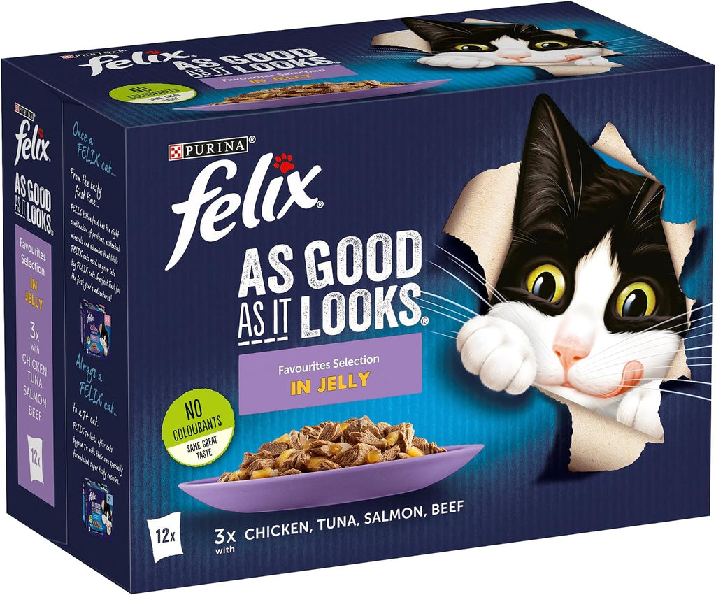 FELIX Doubly Delicious Countryside Selection in Jelly Wet Cat Food 40x85g