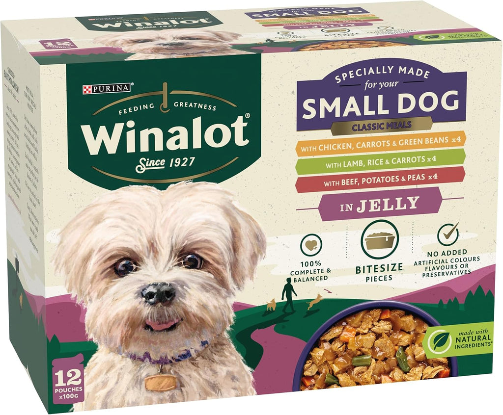 WINALOT Sunday Dinner Mixed in Gravy Wet Dog Food Pouches 40x100g