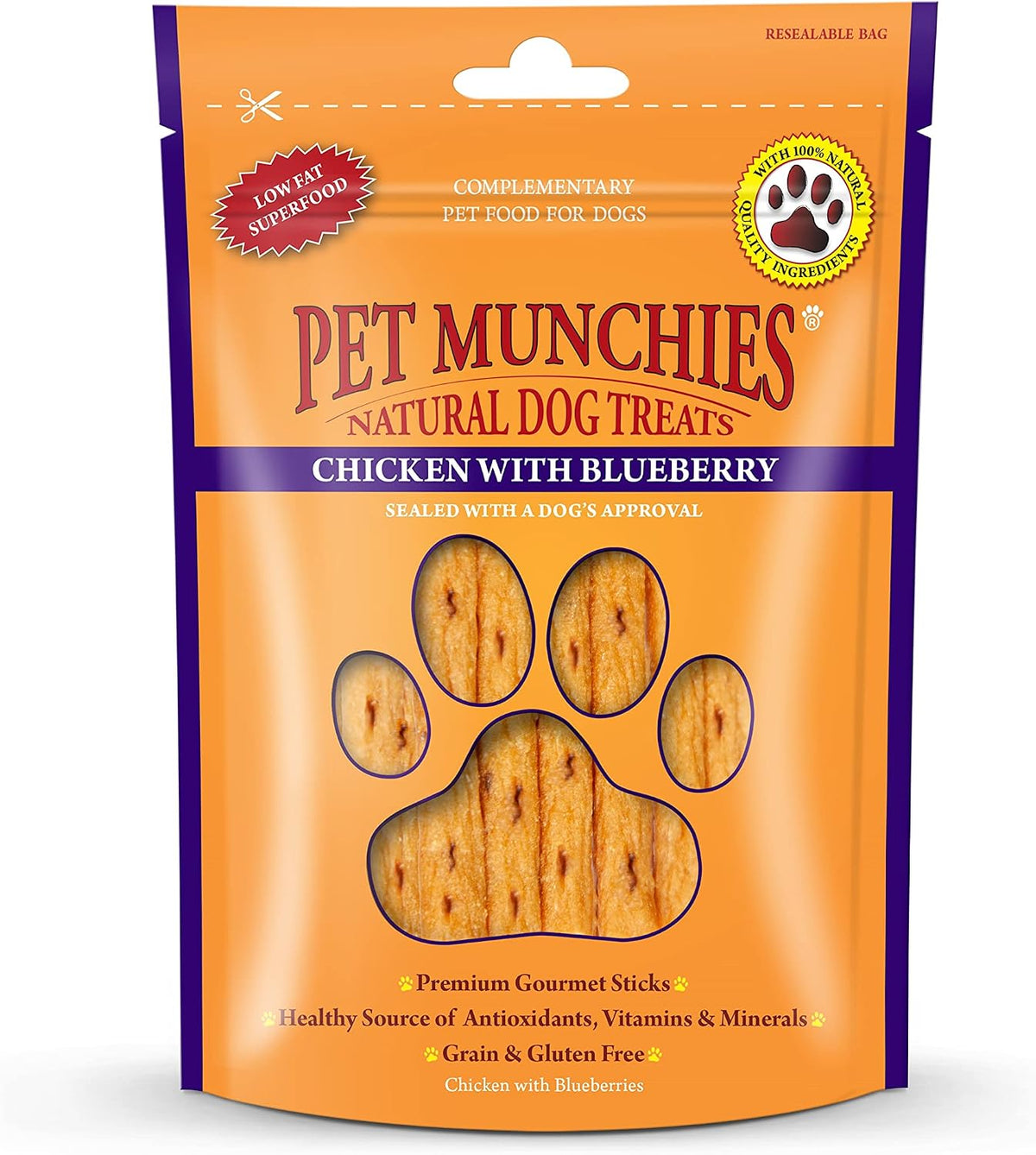 Pet Munchies Venison & Beef Liver Dog Training Treats, Grain Free Tasty Bites with Natural Real Meat, Low in Fat 50g