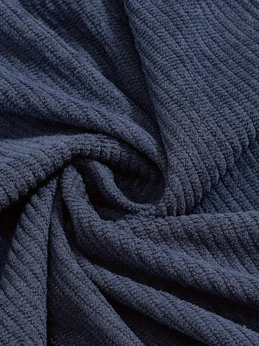 Retro Colorblock Knitted Ribbed Sweater, Neutral Tones,Men's Casual Warm Stand Collar Pullover Sweater for Fall Winter,Blue