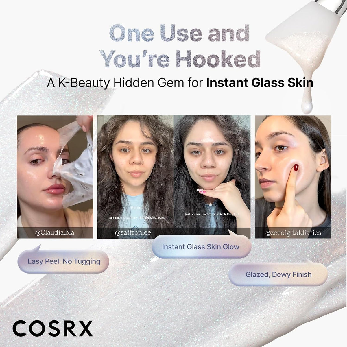 COSRX PDRN Exosome Skinplaning Glaze Mask 50ml (Brush Included)