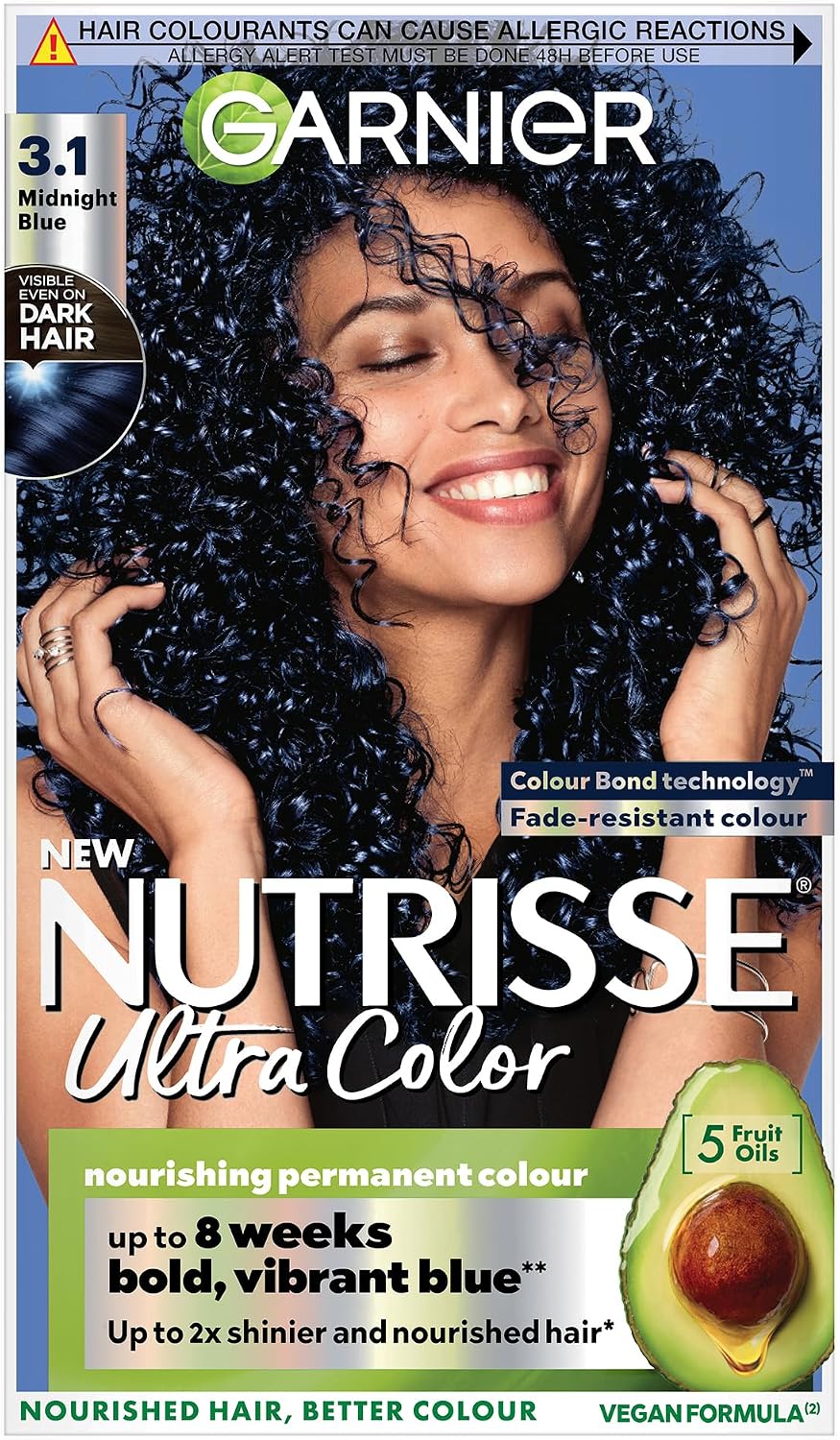 Garnier Nutrisse Ultra Color Permanent Hair Dye, 4.15 Iced Coffee Brown