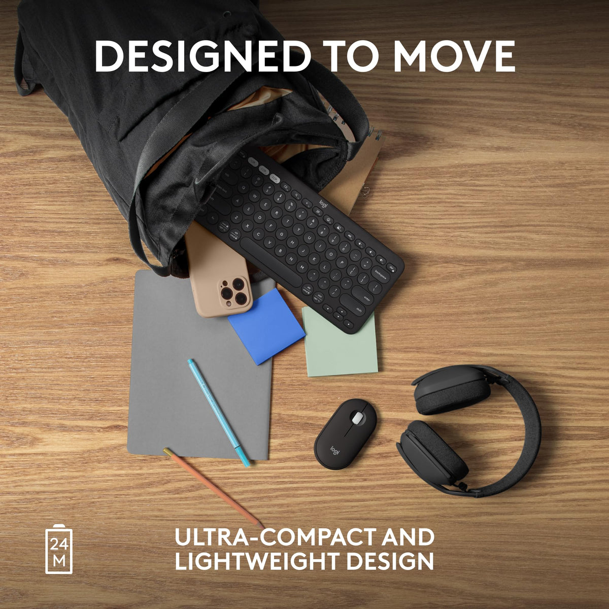 Logitech Pebble Mouse 2 M350s Slim Bluetooth Wireless Mouse