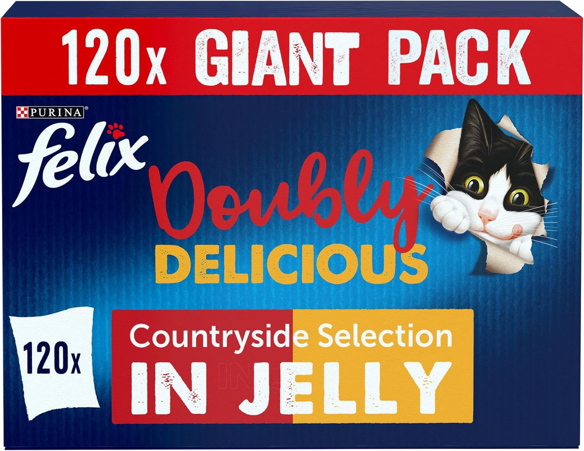 FELIX Soup Tender Strips Farm Selection Wet Cat Food 6x48g (Pack of 8)