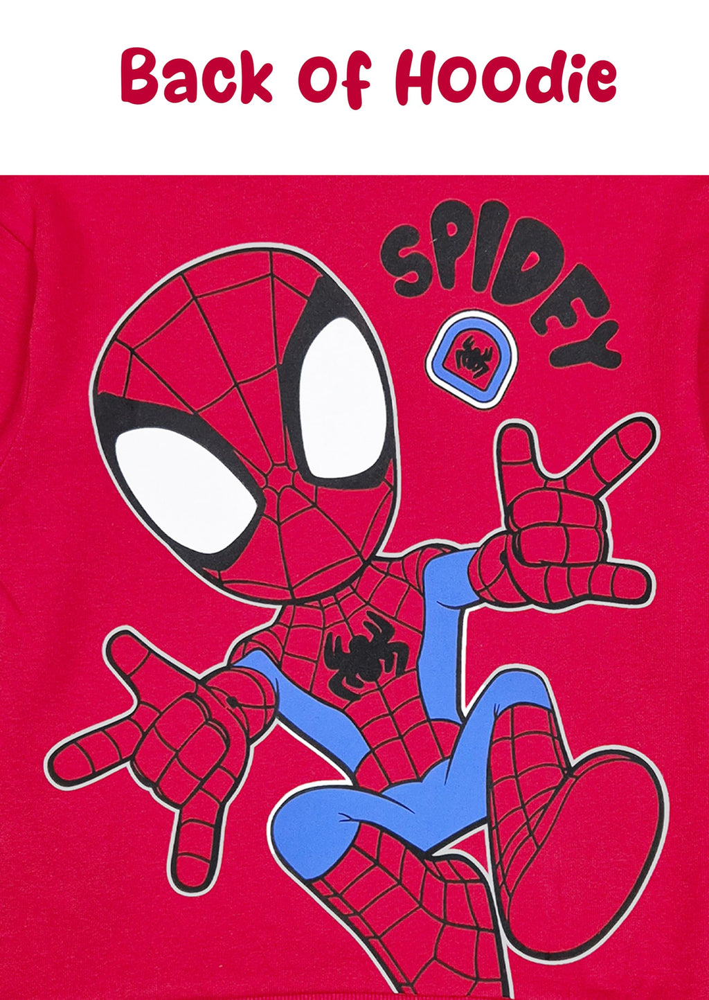 Marvel Spidey Boys Hoodie Personalised Spiderman Hoody with Initial