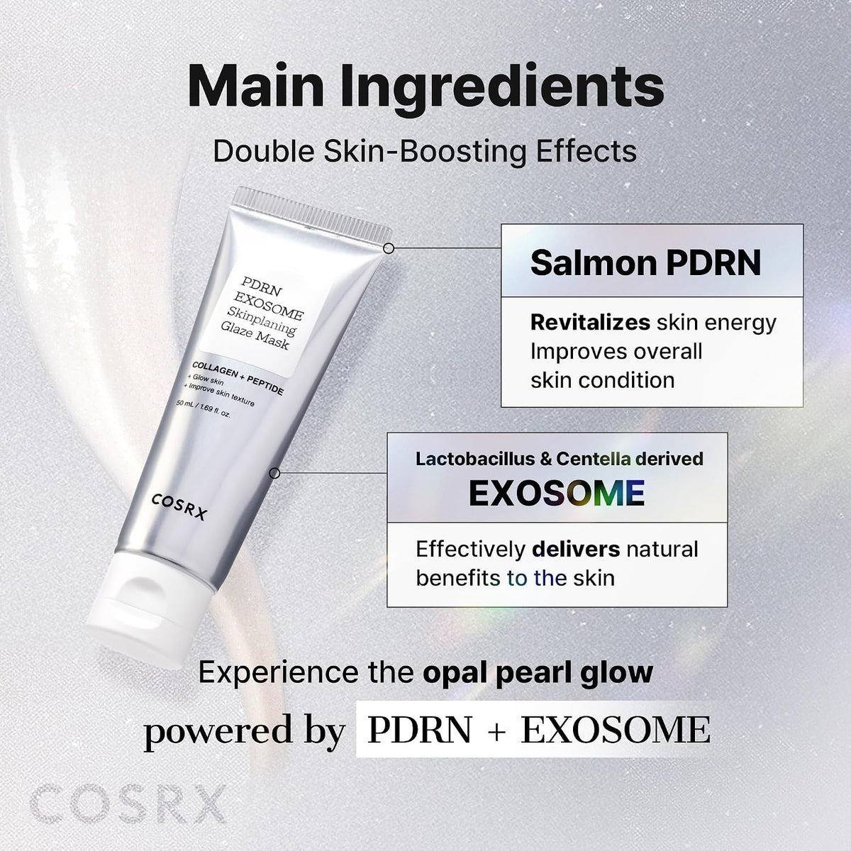 COSRX PDRN Exosome Skinplaning Glaze Mask 50ml (Brush Included)