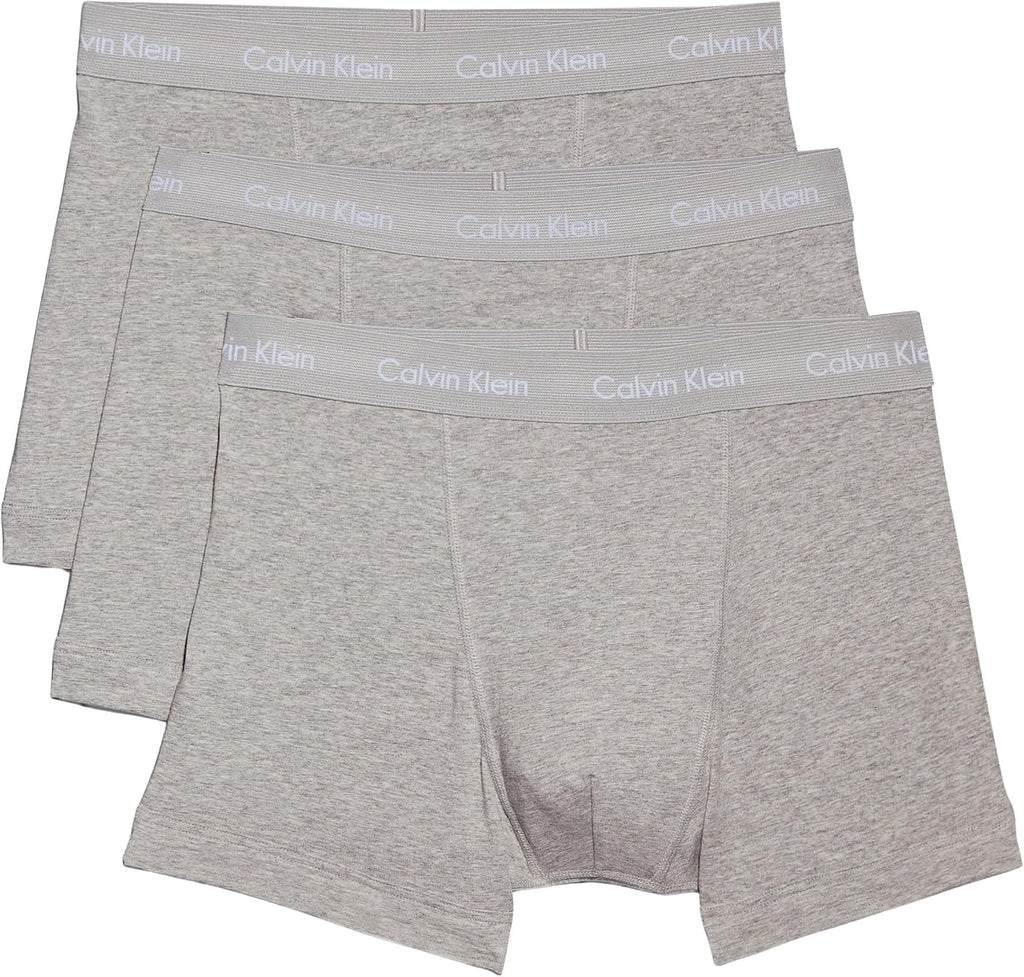 Calvin Klein Men’s 3 Pack Trunks with Logo Waistband