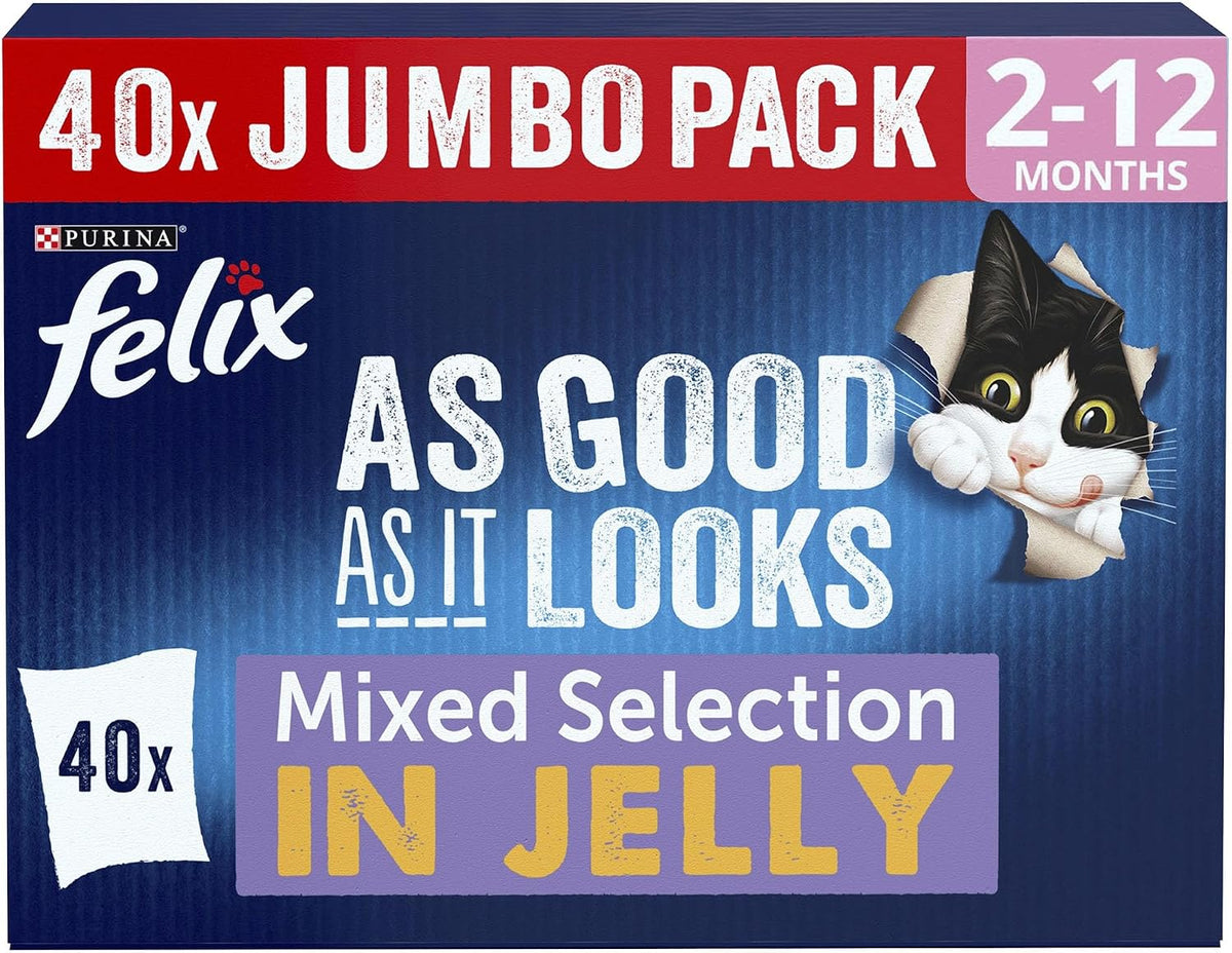 FELIX Doubly Delicious Countryside Selection in Jelly Wet Cat Food 40x85g