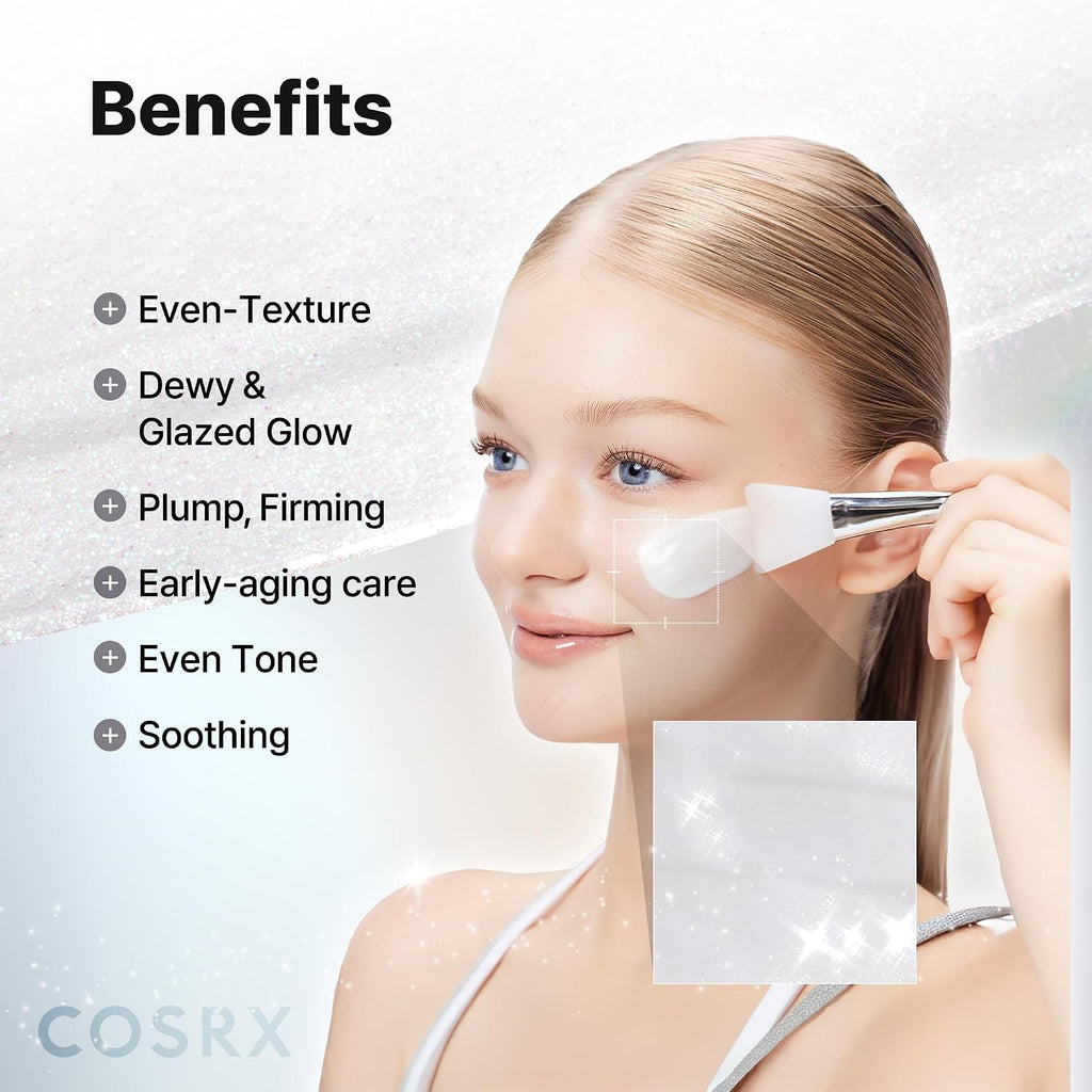 COSRX PDRN Exosome Skinplaning Glaze Mask 50ml (Brush Included)