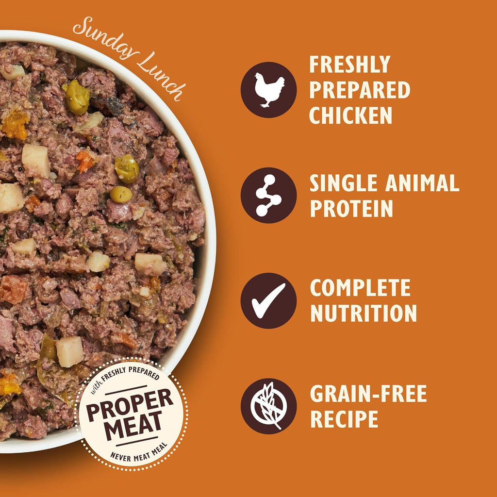 Lily's Kitchen Natural Adult Dog Food Wet Trays - Classic Dinners Multipack - Chicken, Lamb & Beef - Complete Meal Recipes (6 Trays x 150g)
