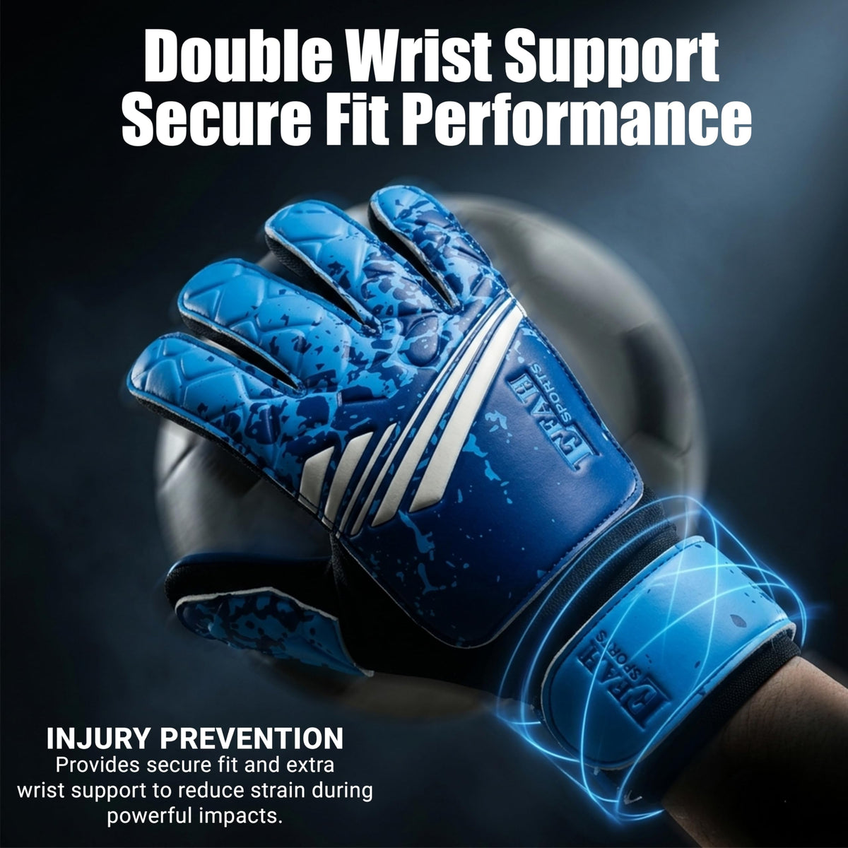 Football Goalkeeper Gloves for Boys Kids Youth with Super Grip