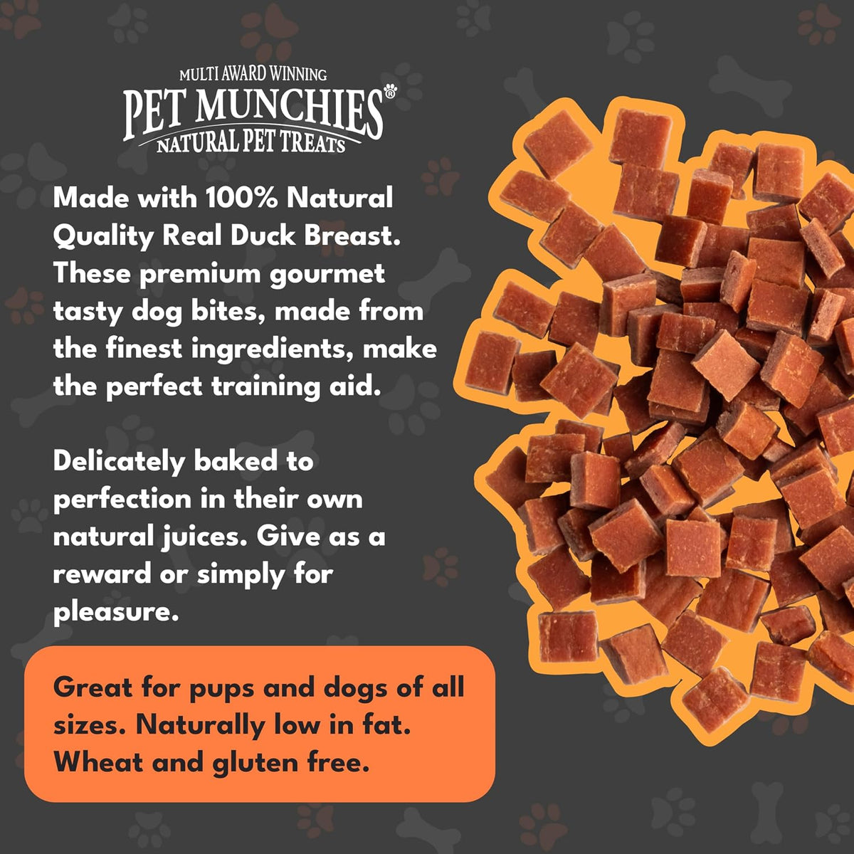 Pet Munchies Venison & Beef Liver Dog Training Treats, Grain Free Tasty Bites with Natural Real Meat, Low in Fat 50g
