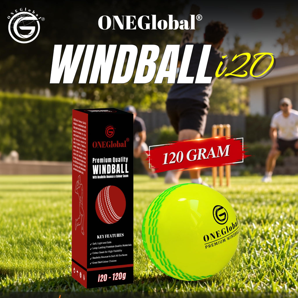 Premium Windball Soft Cricket Ball with Colour Seam | Wind Ball for Outdoor & Indoor Practice, Coaching, Garden & Beach Games