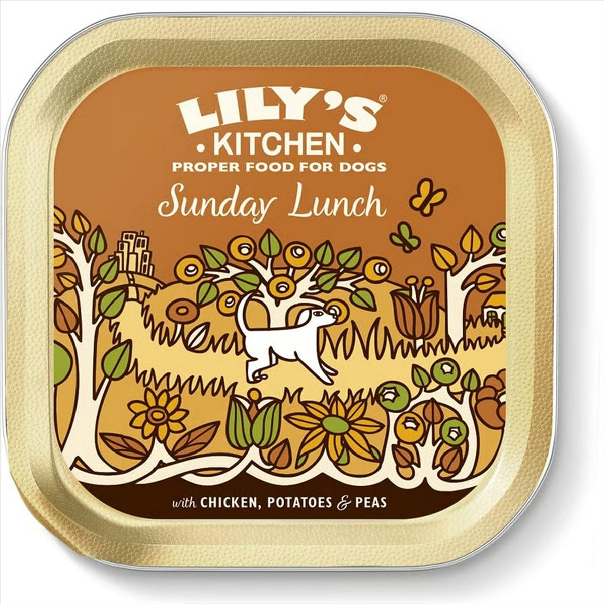 Lily's Kitchen Natural Adult Dog Food Wet Trays - Classic Dinners Multipack - Chicken, Lamb & Beef - Complete Meal Recipes (6 Trays x 150g)