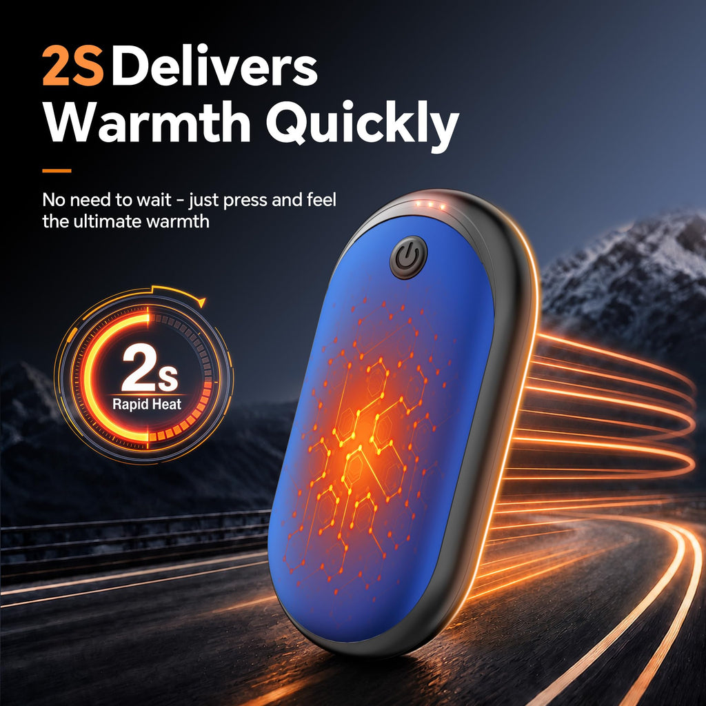 Hand Warmers Rechargeable 2 Pack, 24H Electric Portable Pocket Heater
