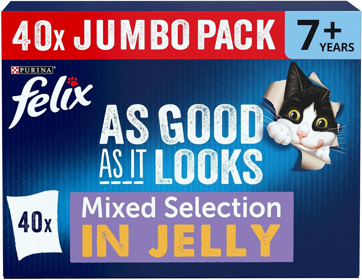 FELIX Doubly Delicious Countryside Selection in Jelly Wet Cat Food 40x85g
