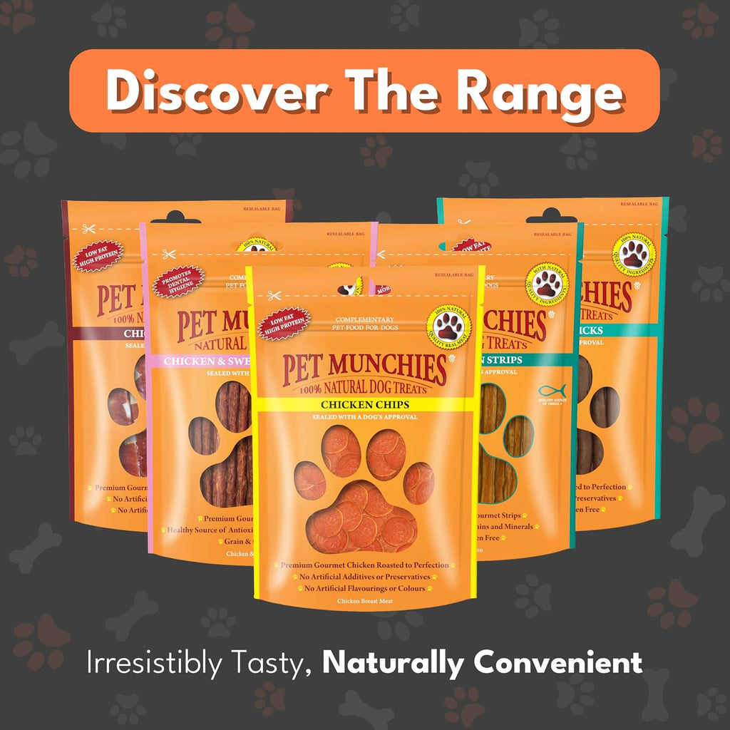 Pet Munchies Venison & Beef Liver Dog Training Treats, Grain Free Tasty Bites with Natural Real Meat, Low in Fat 50g