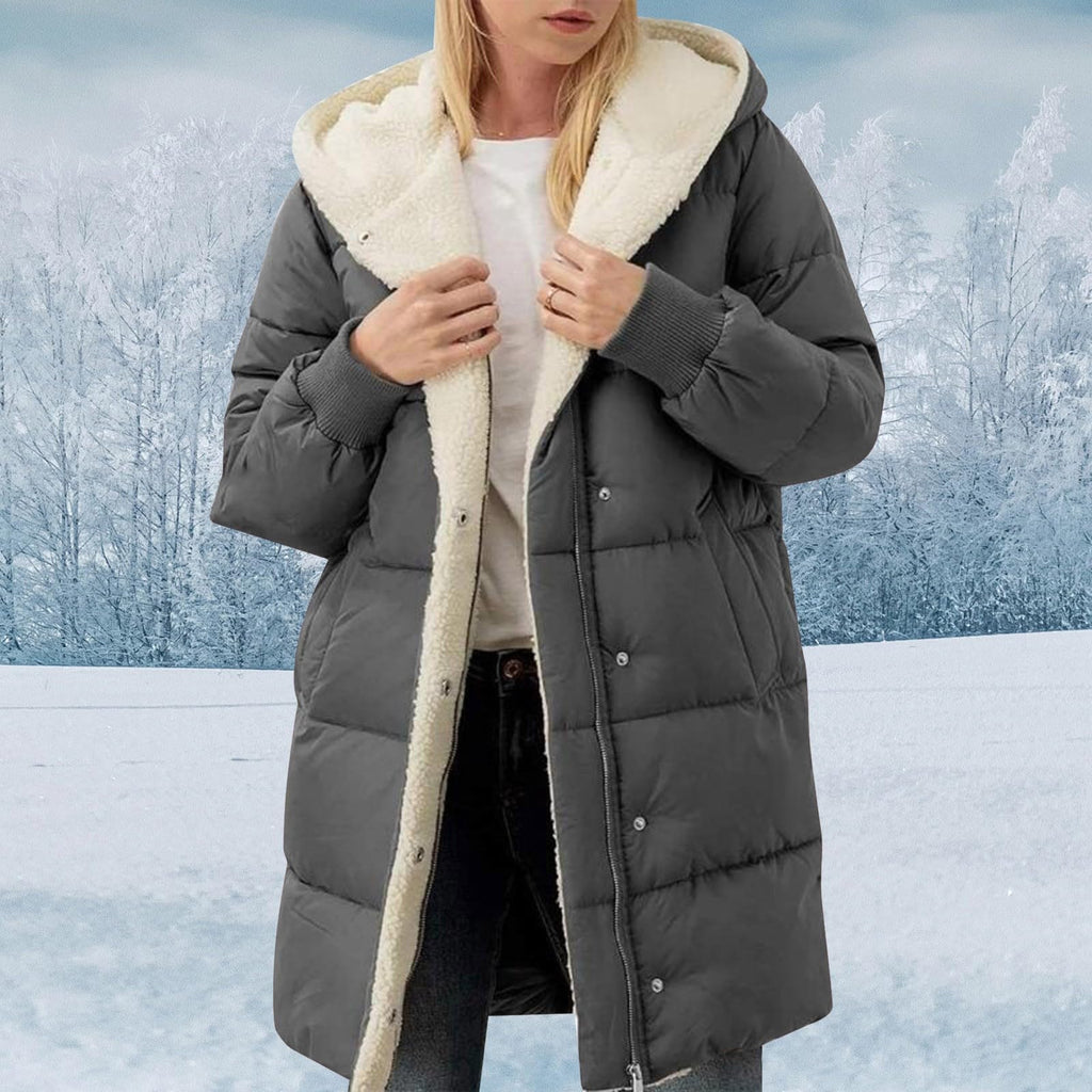 Women's Winter Puffer Jacket - Warm Padded Coat for UK Daily Wear Windproof Outer Loose Casual Fit Lightweight Padded Overcoat Cold Weather Resistant Autumn Outwear Jackets