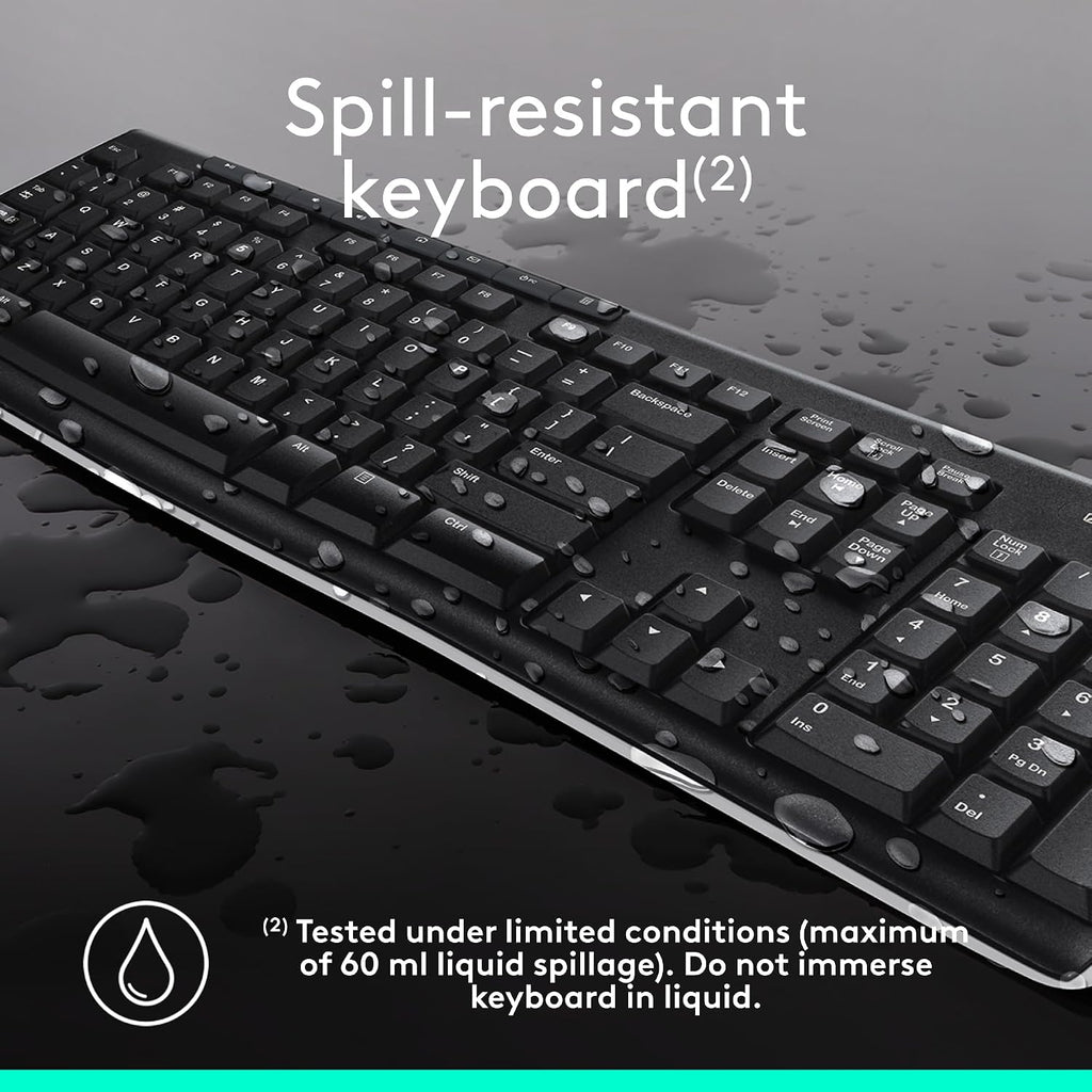 Logitech MK270 Wireless Keyboard and Mouse Combo for Windows