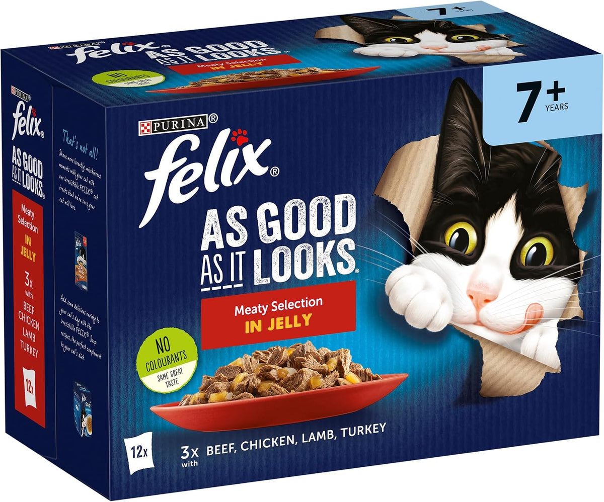 FELIX Doubly Delicious Countryside Selection in Jelly Wet Cat Food 40x85g