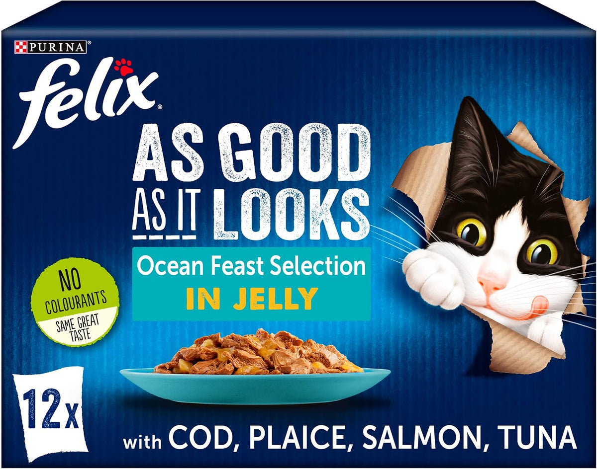 FELIX Soup Tender Strips Farm Selection Wet Cat Food 6x48g (Pack of 8)