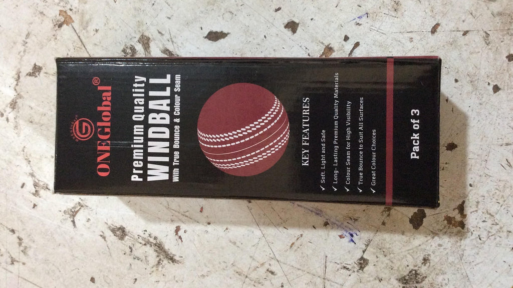 Premium Windball Soft Cricket Ball with Colour Seam | Wind Ball for Outdoor & Indoor Practice, Coaching, Garden & Beach Games