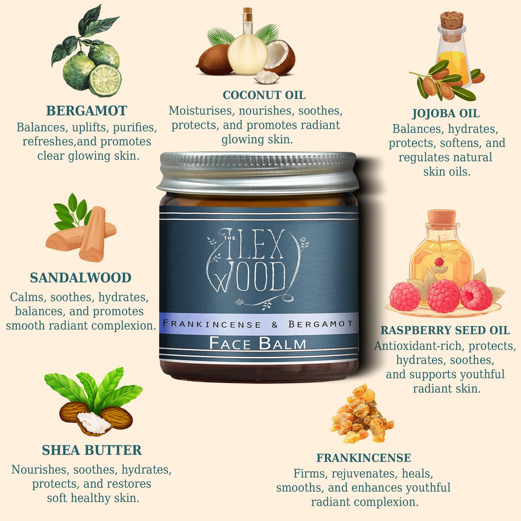 The Ilex Wood Rose & Frankincense Face Cream – Natural Moisturiser 60ml