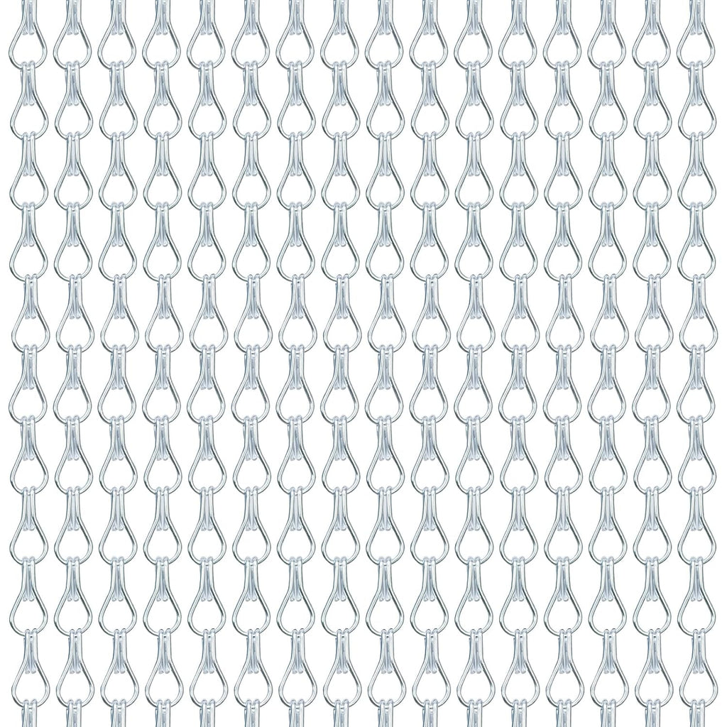 Aluminium Chain Fly Screen 90x210cm Door Curtain Insect Pest Control Silver