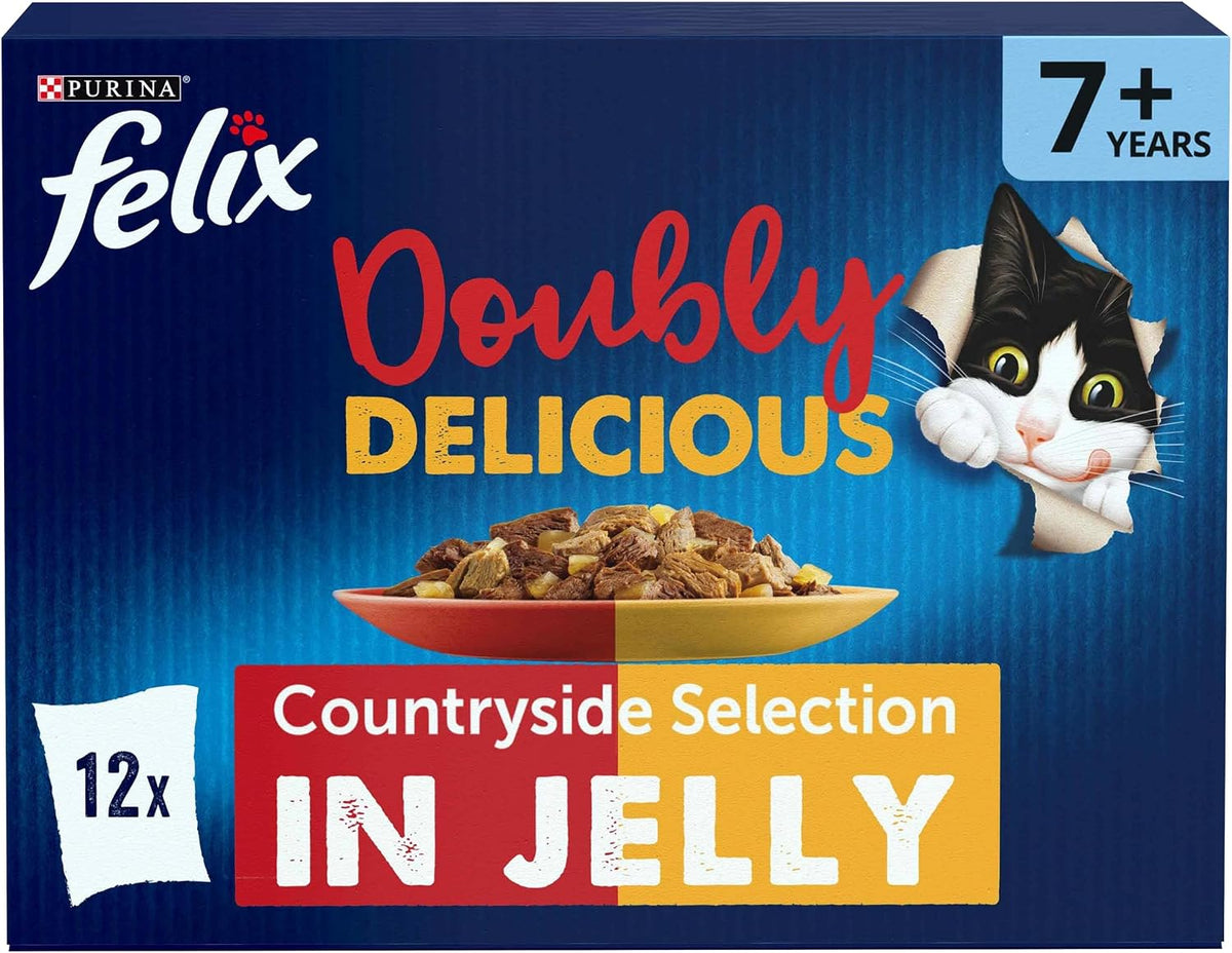 FELIX Doubly Delicious Countryside Selection in Jelly Wet Cat Food 40x85g
