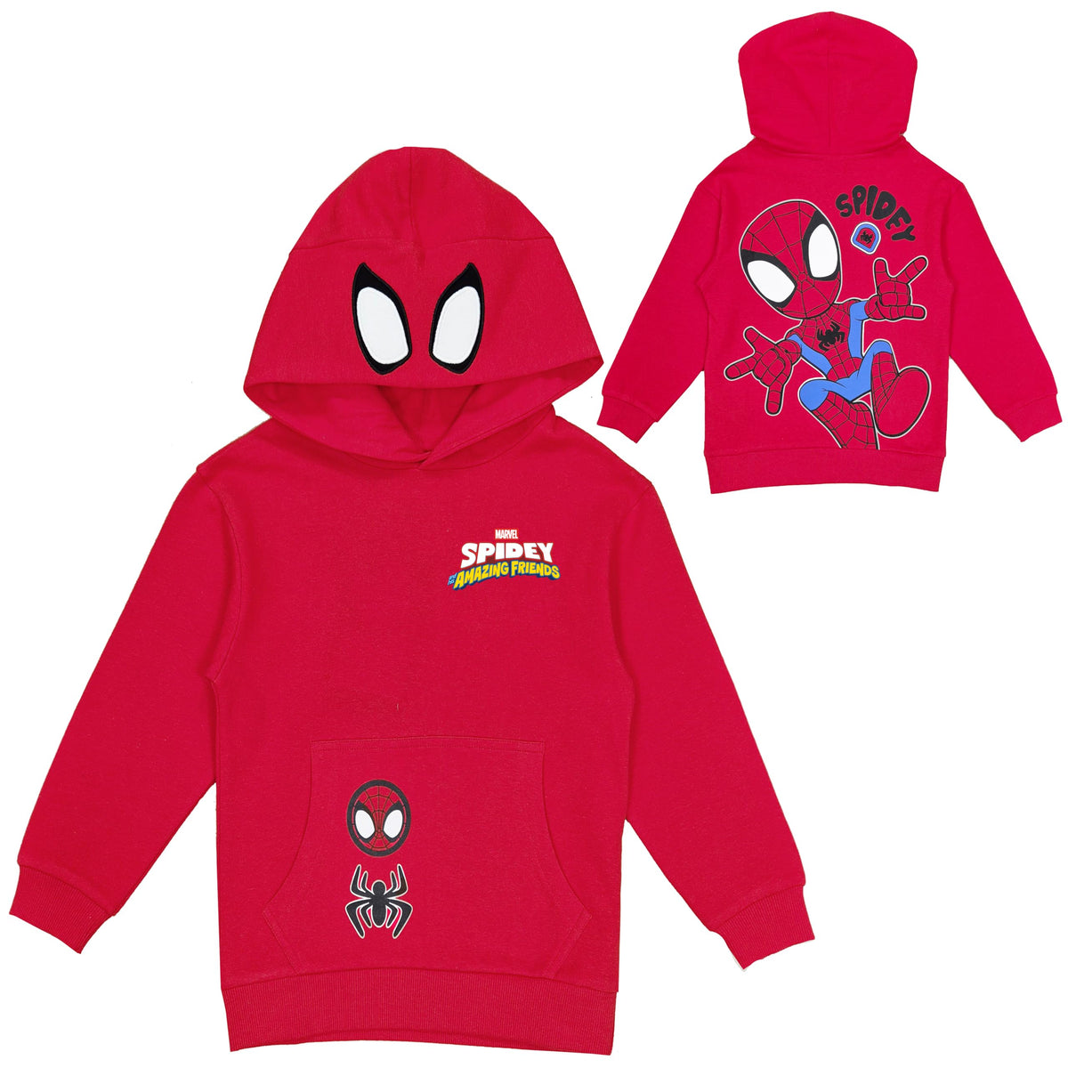 Marvel Spidey Boys Hoodie Personalised Spiderman Hoody with Initial
