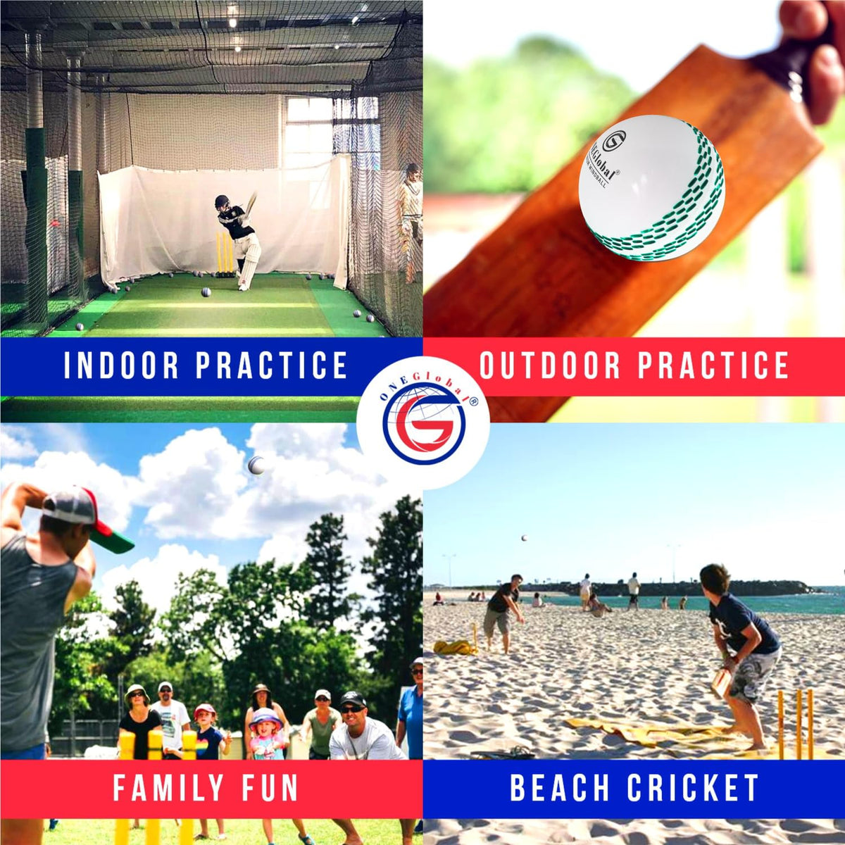 Premium Windball Soft Cricket Ball with Colour Seam | Wind Ball for Outdoor & Indoor Practice, Coaching, Garden & Beach Games