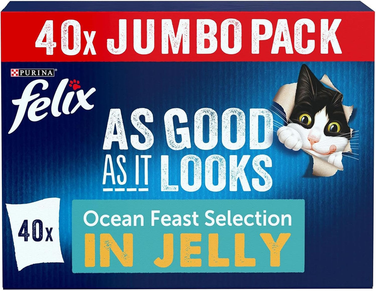 FELIX Doubly Delicious Countryside Selection in Jelly Wet Cat Food 40x85g