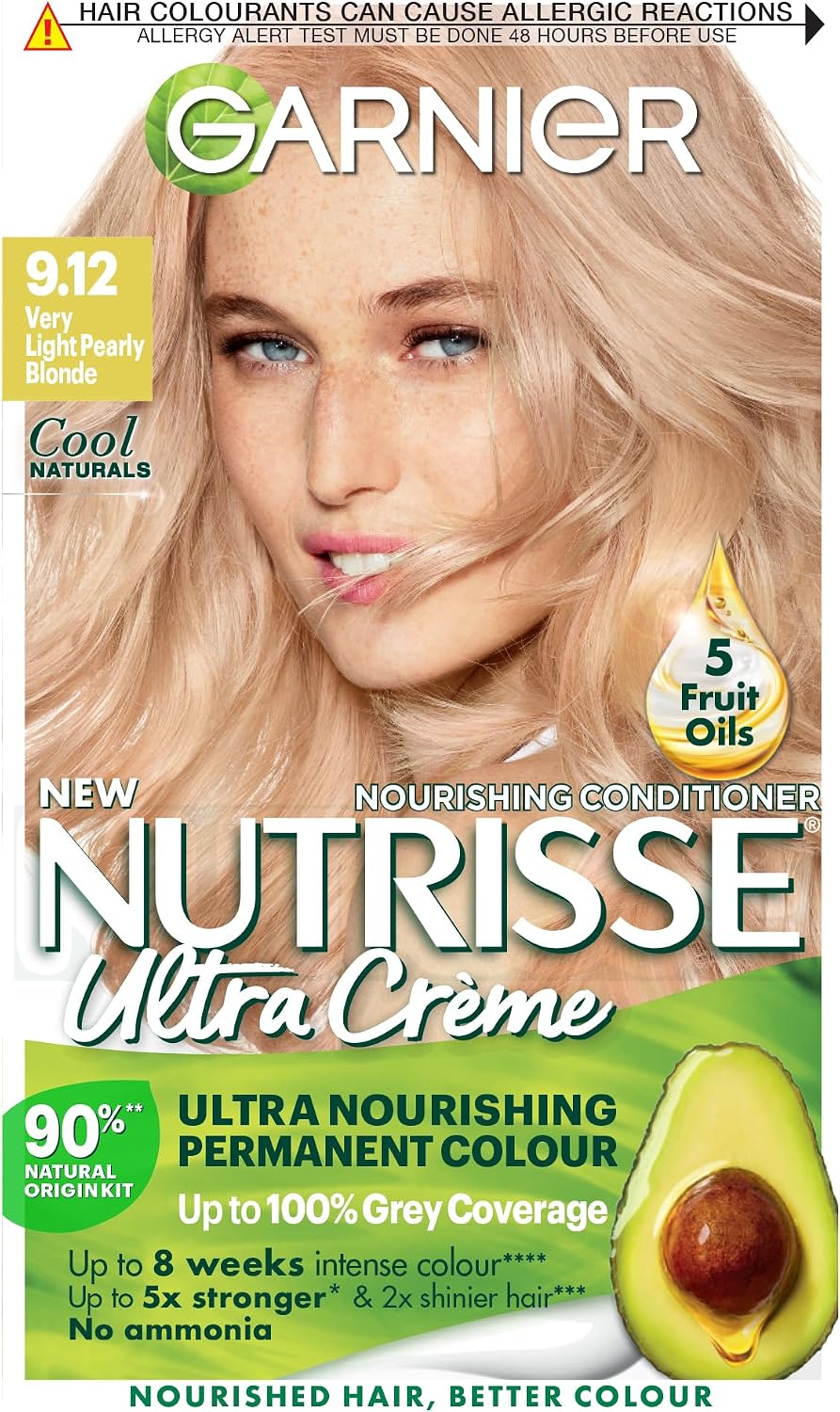 Garnier Nutrisse Ultra Color Permanent Hair Dye, 4.15 Iced Coffee Brown