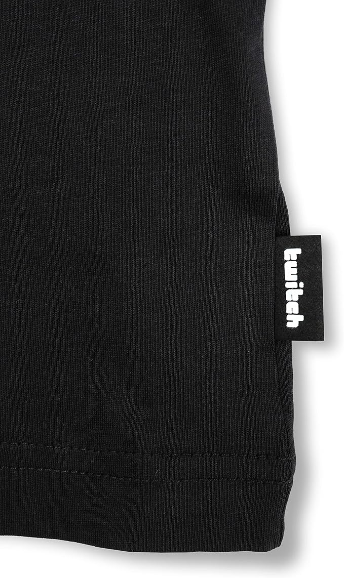 Twitch T-Shirt Black S M Unisex Graphic Tee 100% Cotton Official Merch