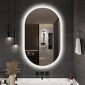 Oval LED Bathroom Mirror 500x800 Bluetooth Anti Fog Dimmable S'bagno