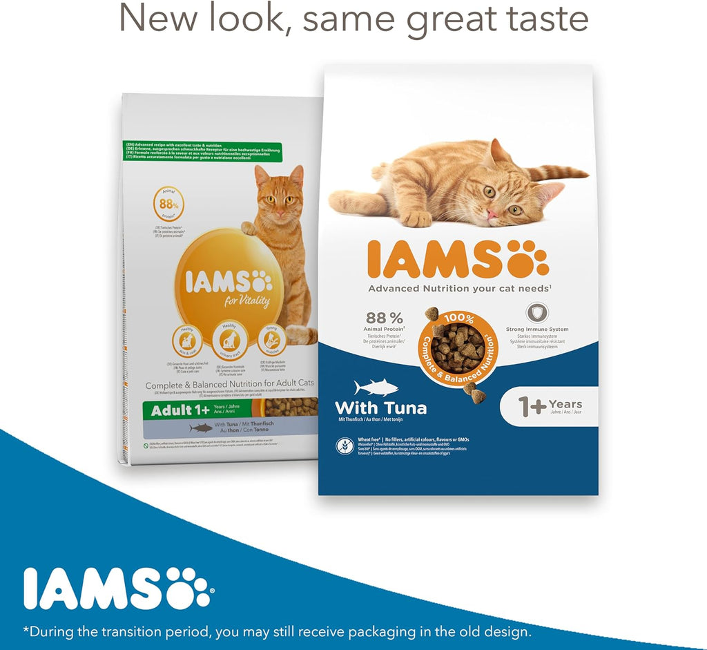 IAMS Adult Complete Dry Cat Food Chicken 3kg - Supports Strong Immune System