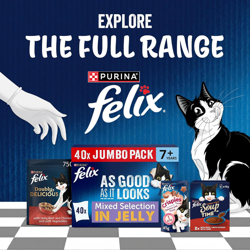 FELIX Doubly Delicious Countryside Selection in Jelly Wet Cat Food 40x85g