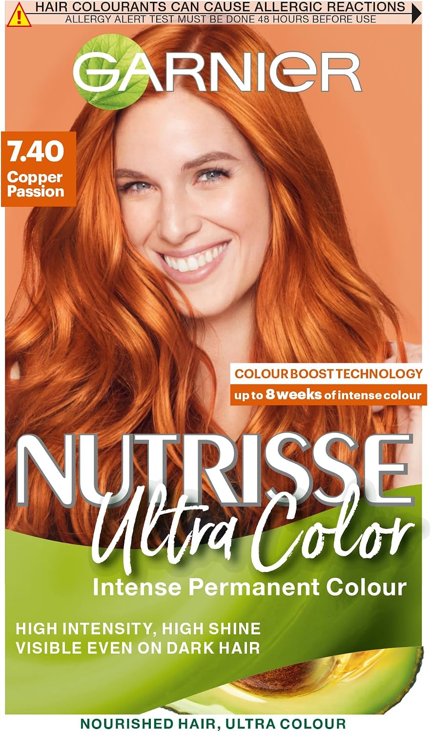 Garnier Nutrisse Ultra Color Permanent Hair Dye, 4.15 Iced Coffee Brown