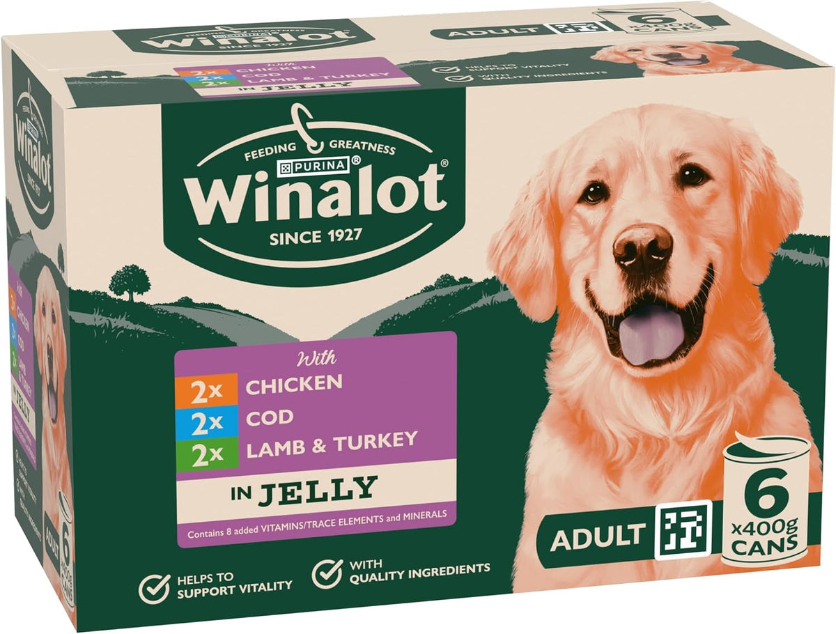 WINALOT Sunday Dinner Mixed in Gravy Wet Dog Food Pouches 40x100g