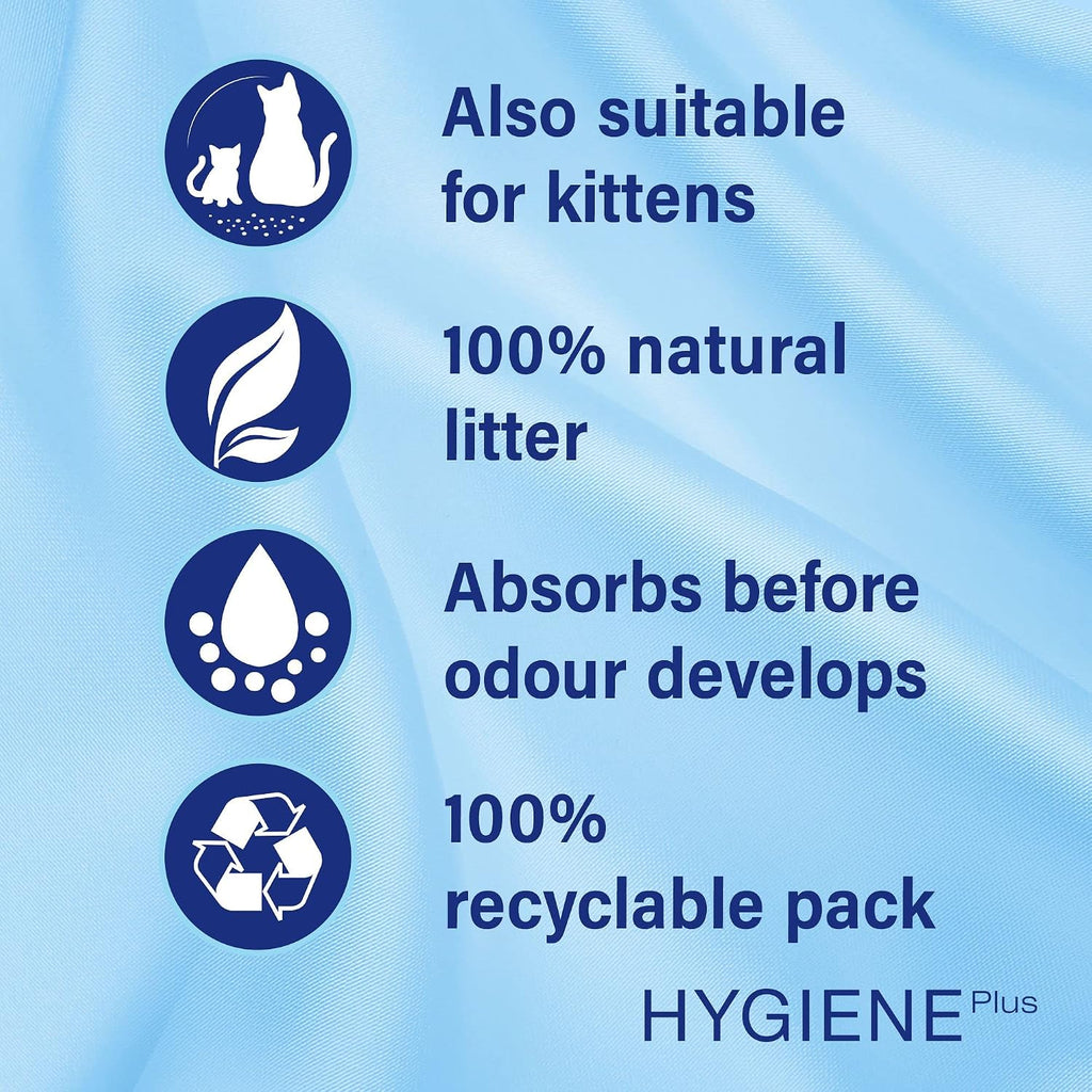 Catsan Hygiene Plus Cat Litter White, 20L