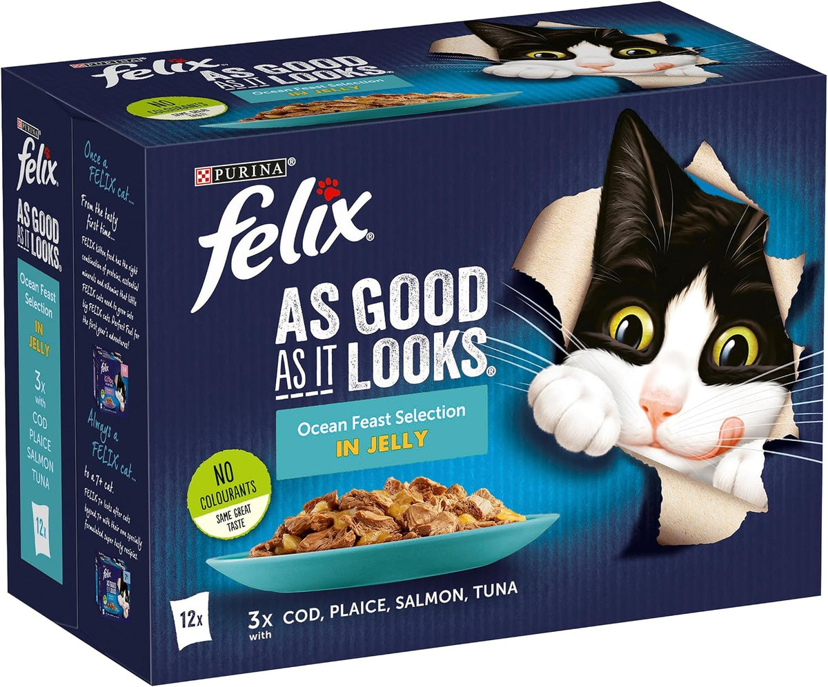 FELIX Doubly Delicious Countryside Selection in Jelly Wet Cat Food 40x85g